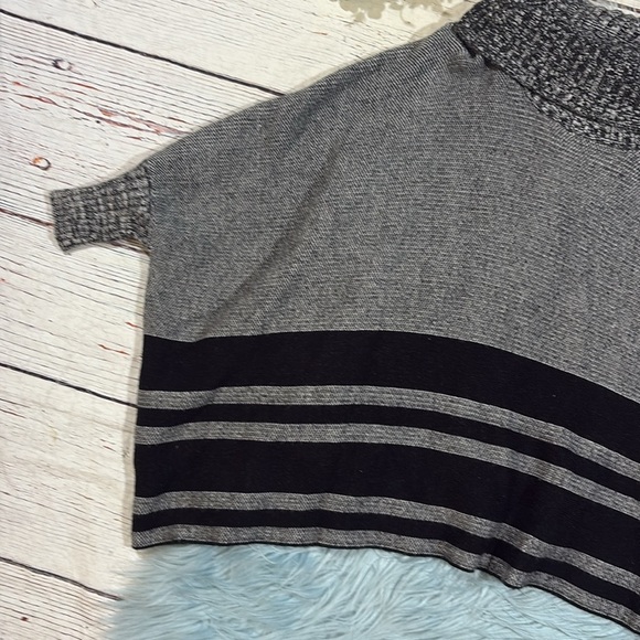 Anthropologie Maeve Keisha Poncho Sweater in Black - Picture 8 of 9